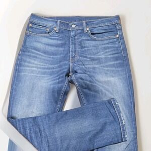 Men's Levi's 511 Slim Fit Jeans Dark Wash Blue 35 x 32 Stretch Straight